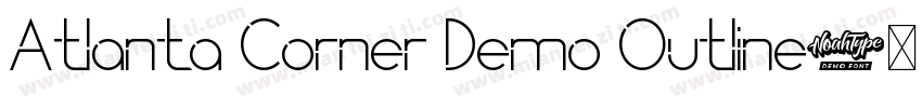 Atlanta Corner Demo Outline字体转换